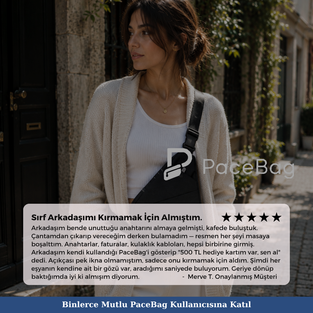 PaceBag™ Urban Çapraz Çanta – Al Yanına Çık Yola