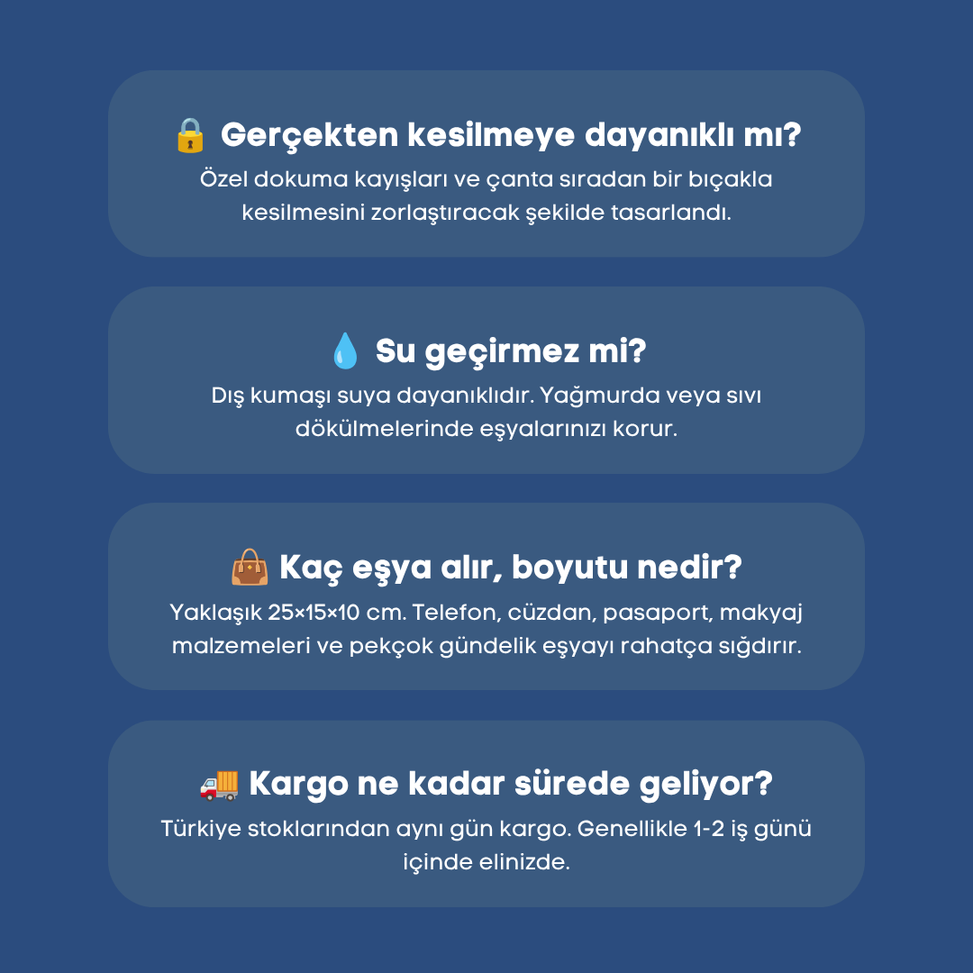 PaceBag™ Urban Çapraz Çanta – Al Yanına Çık Yola