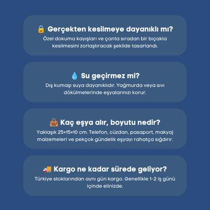 PaceBag™ Urban Çapraz Çanta – Al Yanına Çık Yola